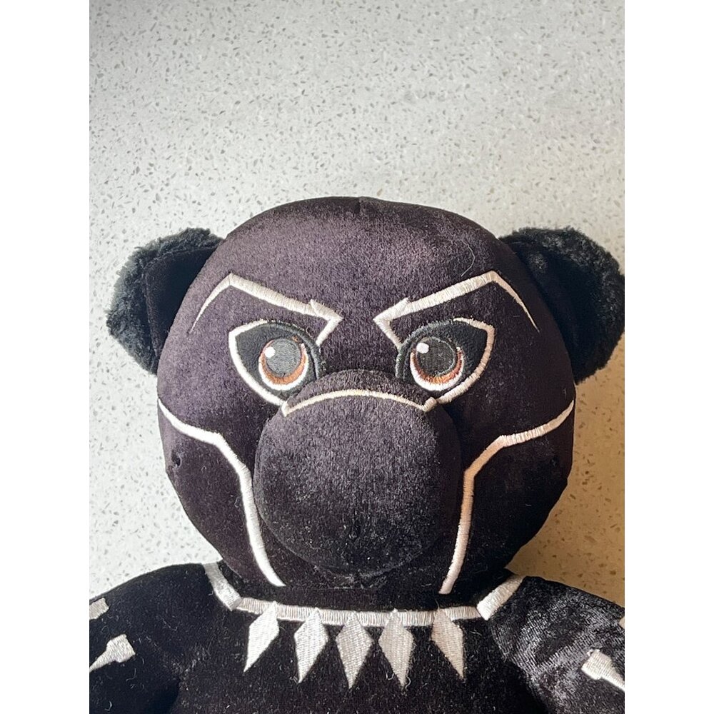 Marvel Black Panther Plush Toy 15" Black & White Stuffed Animal With Superhero - Picture 3 of 14